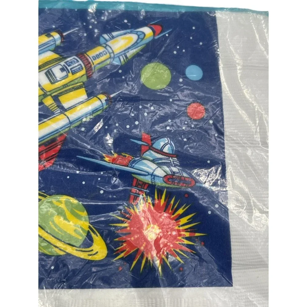 Vintage Gibson Greeting Cards Luncheon Napkins Space Spaceship New NOS